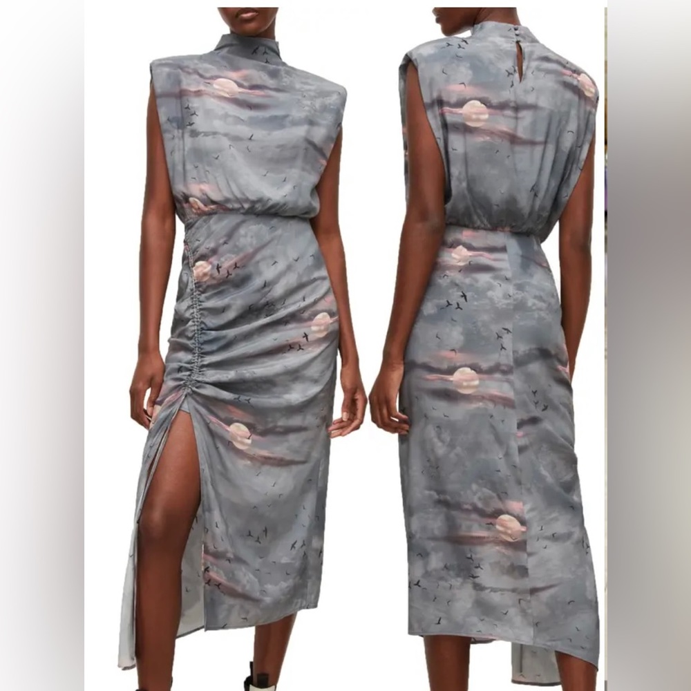 Allsaints Isa Justin size 6 midi dress